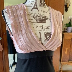 Max Studio Pink and Black Fitted Dress